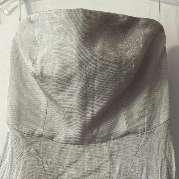 Keepsake the Label With You Dress Pale Gray Strapless Revolve Asymmetric - Picture 5 of 11